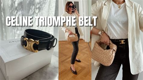 celine triomphe belt size